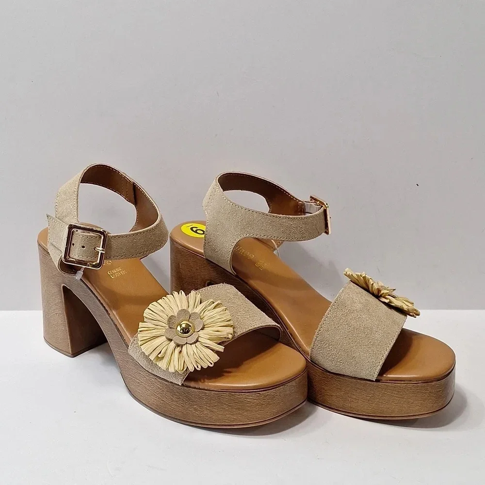 Sophia Milano NEW Made In Italy Bohemian Coquette Platform Chunky Y2K Heels Sz.9